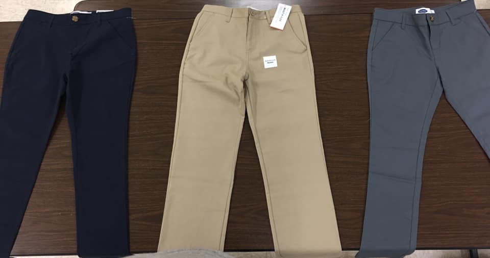 Navy Blue Pants, Khaki Pants, Gray Pants